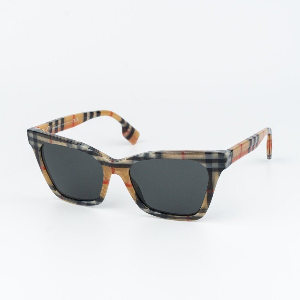 NEW Burberry Elsa BE4346 394487 Brown Grey Women Sunglasses - Picture 5 of 11